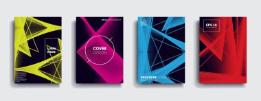 Vektör kapak tasarımları. Gelecekteki Poster şablonu. Akıllı telefon mobil arka plan ayarlamak.