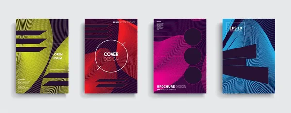 Vektor Cover Designs Zukünftige Plakatvorlage Smartphone Mobil Hintergrund Eingestellt — Stockvektor