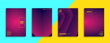 Vektör kapak tasarımları. Gelecekteki Poster şablonu. Smartphone modern arka plan ayarlamak.