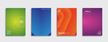 Vektör kapak tasarımları. Gelecekteki Poster şablonu. Smartphone modern arka plan ayarlamak.