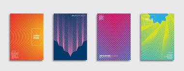 Vektör kapak tasarımları. Gelecekteki Poster şablonu. Smartphone modern arka plan ayarlamak.