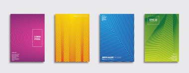 Vektör kapak tasarımları. Gelecekteki Poster şablonu. Smartphone modern arka plan ayarlamak.