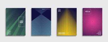 Vektör kapak tasarımları. Gelecekteki Poster şablonu. Smartphone modern arka plan ayarlamak.