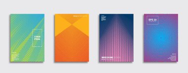 Vektör kapak tasarımları. Gelecekteki Poster şablonu. Smartphone modern arka plan ayarlamak.