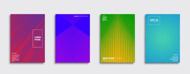 Vektör kapak tasarımları. Gelecekteki Poster şablonu. Smartphone modern arka plan ayarlamak.