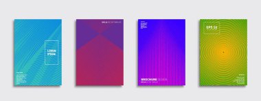 Vektör kapak tasarımları. Gelecekteki Poster şablonu. Smartphone modern arka plan ayarlamak.