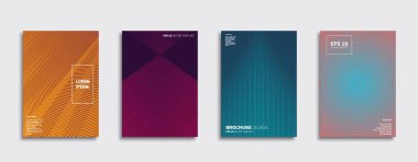 Vektör kapak tasarımları. Gelecekteki Poster şablonu. Smartphone modern arka plan ayarlamak.