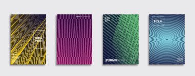 Vektör kapak tasarımları. Gelecekteki Poster şablonu. Smartphone modern arka plan ayarlamak.