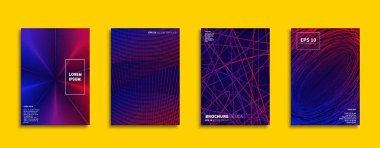 Vektör kapak tasarımları. Gelecekteki Poster şablonu. Smartphone modern arka plan ayarlamak.