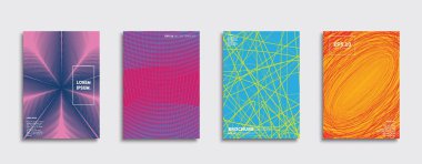 Vektör kapak tasarımları. Gelecekteki Poster şablonu. Smartphone modern arka plan ayarlamak.