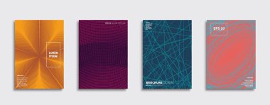 Vektör kapak tasarımları. Gelecekteki Poster şablonu. Smartphone modern arka plan ayarlamak.