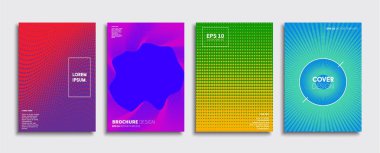 Vektör kapak tasarımları. Gelecekteki Poster şablonu. Smartphone modern arka plan ayarlamak.