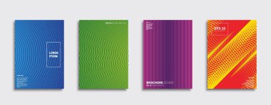 Vektör kapak tasarımları. Gelecekteki Poster şablonu. Smartphone modern arka plan ayarlamak.