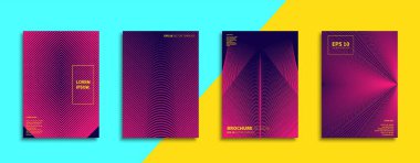 Vektör kapak tasarımları. Gelecekteki Poster şablonu. Smartphone modern arka plan ayarlamak.