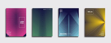 Vektör kapak tasarımları. Gelecekteki Poster şablonu. Smartphone modern arka plan ayarlamak.