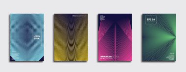 Vektör kapak tasarımları. Gelecekteki Poster şablonu. Smartphone modern arka plan ayarlamak.