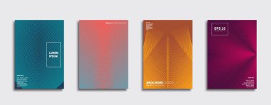 Vektör kapak tasarımları. Gelecekteki Poster şablonu. Smartphone modern arka plan ayarlamak.