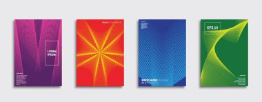 Vektör kapak tasarımları. Gelecekteki Poster şablonu. Smartphone modern arka plan ayarlamak.