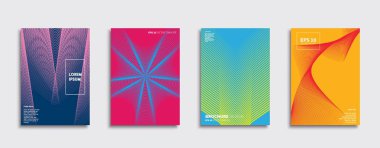 Vektör kapak tasarımları. Gelecekteki Poster şablonu. Smartphone modern arka plan ayarlamak.