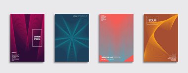 Vektör kapak tasarımları. Gelecekteki Poster şablonu. Smartphone modern arka plan ayarlamak.