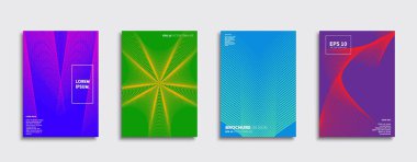 Vektör kapak tasarımları. Gelecekteki Poster şablonu. Smartphone modern arka plan ayarlamak.