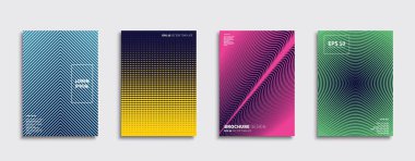 Vektör kapak tasarımları. Gelecekteki Poster şablonu. Smartphone modern arka plan ayarlamak.