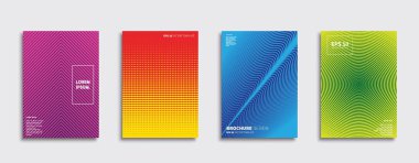 Vektör kapak tasarımları. Gelecekteki Poster şablonu. Smartphone modern arka plan ayarlamak.