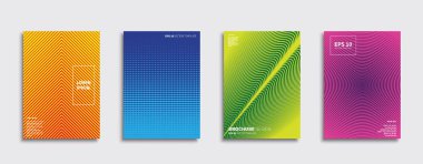 Vektör kapak tasarımları. Gelecekteki Poster şablonu. Smartphone modern arka plan ayarlamak.