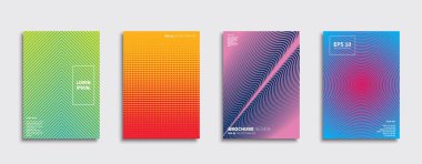 Vektör kapak tasarımları. Gelecekteki Poster şablonu. Smartphone modern arka plan ayarlamak.