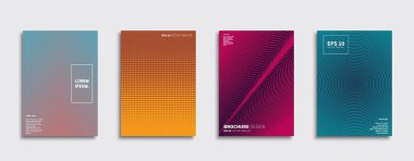 Vektör kapak tasarımları. Gelecekteki Poster şablonu. Smartphone modern arka plan ayarlamak.