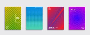 Vektör kapak tasarımları. Gelecekteki Poster şablonu. Smartphone modern arka plan ayarlamak.