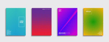 Vektör kapak tasarımları. Gelecekteki Poster şablonu. Smartphone modern arka plan ayarlamak.