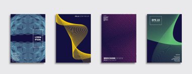 Vektör kapak tasarımları. Gelecekteki Poster şablonu. Smartphone modern arka plan ayarlamak.