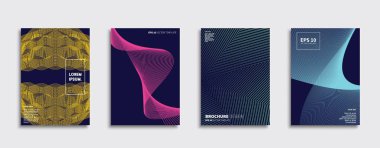 Vektör kapak tasarımları. Gelecekteki Poster şablonu. Smartphone modern arka plan ayarlamak.