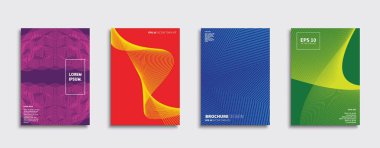 Vektör kapak tasarımları. Gelecekteki Poster şablonu. Smartphone modern arka plan ayarlamak.