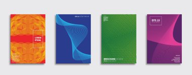 Vektör kapak tasarımları. Gelecekteki Poster şablonu. Smartphone modern arka plan ayarlamak.