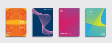 Vektör kapak tasarımları. Gelecekteki Poster şablonu. Smartphone modern arka plan ayarlamak.