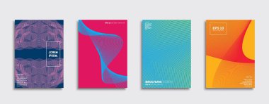 Vektör kapak tasarımları. Gelecekteki Poster şablonu. Smartphone modern arka plan ayarlamak.