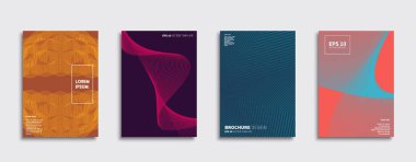 Vektör kapak tasarımları. Gelecekteki Poster şablonu. Smartphone modern arka plan ayarlamak.