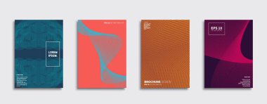 Vektör kapak tasarımları. Gelecekteki Poster şablonu. Smartphone modern arka plan ayarlamak.