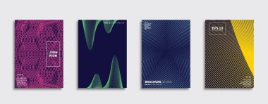 Vektör kapak tasarımları. Gelecekteki Poster şablonu. Smartphone modern arka plan ayarlamak.