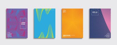 Vektör kapak tasarımları. Gelecekteki Poster şablonu. Smartphone modern arka plan ayarlamak.