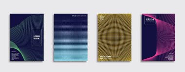 Vektör kapak tasarımları. Gelecekteki Poster şablonu. Smartphone modern arka plan ayarlamak.