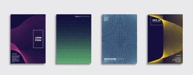 Vektör kapak tasarımları. Gelecekteki Poster şablonu. Smartphone modern arka plan ayarlamak.