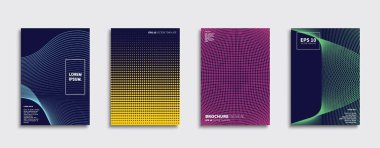 Vektör kapak tasarımları. Gelecekteki Poster şablonu. Smartphone modern arka plan ayarlamak.