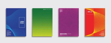 Vektör kapak tasarımları. Gelecekteki Poster şablonu. Smartphone modern arka plan ayarlamak.