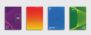 Vektör kapak tasarımları. Gelecekteki Poster şablonu. Smartphone modern arka plan ayarlamak.