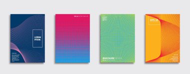 Vektör kapak tasarımları. Gelecekteki Poster şablonu. Smartphone modern arka plan ayarlamak.