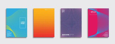 Vektör kapak tasarımları. Gelecekteki Poster şablonu. Smartphone modern arka plan ayarlamak.