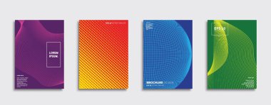 Vektör kapak tasarımları. Gelecekteki Poster şablonu. Smartphone modern arka plan ayarlamak.